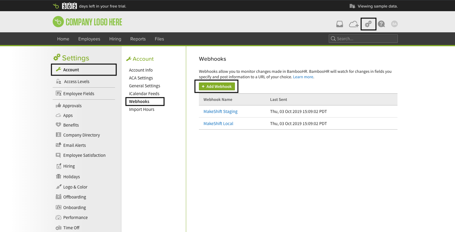Enabling Bamboohr Integration - Amazing Gradient Pattern - High Resolution